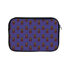 Nerdy 60s  Girl Pattern Dark Purple Apple Ipad Mini Zipper Cases by snowwhitegirl