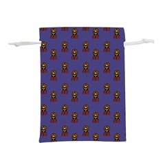 Nerdy 60s  Girl Pattern Dark Purple Lightweight Drawstring Pouch (m)