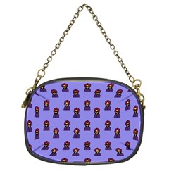 Nerdy 60s  Girl Pattern Purple Chain Purse (one Side) by snowwhitegirl