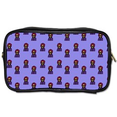 Nerdy 60s  Girl Pattern Purple Toiletries Bag (one Side) by snowwhitegirl