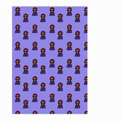 Nerdy 60s  Girl Pattern Purple Large Garden Flag (two Sides) by snowwhitegirl