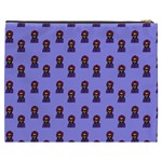 Nerdy 60s  Girl Pattern Purple Cosmetic Bag (XXXL) Back