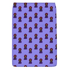 Nerdy 60s  Girl Pattern Purple Removable Flap Cover (l) by snowwhitegirl