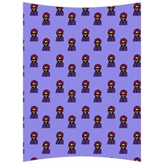 Nerdy 60s  Girl Pattern Purple Back Support Cushion by snowwhitegirl