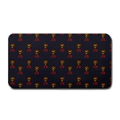 Nerdy 60s  Girl Pattern Grey Medium Bar Mats by snowwhitegirl