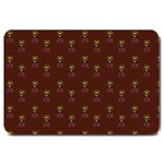 Nerdy 60s  Girl Pattern Red Large Doormat  30 x20  Door Mat