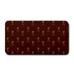 Nerdy 60s  Girl Pattern Red Medium Bar Mats by snowwhitegirl