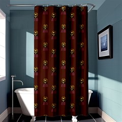 Nerdy 60s  Girl Pattern Red Shower Curtain 36  X 72  (stall)  by snowwhitegirl