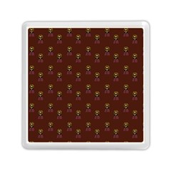 Nerdy 60s  Girl Pattern Red Memory Card Reader (square) by snowwhitegirl