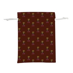 Nerdy 60s  Girl Pattern Red Lightweight Drawstring Pouch (m)