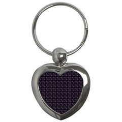 Lilac Firecracker Heart Pattern Key Chain (heart) by snowwhitegirl