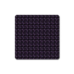 Lilac Firecracker Heart Pattern Square Magnet by snowwhitegirl