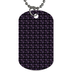 Lilac Firecracker Heart Pattern Dog Tag (two Sides) by snowwhitegirl