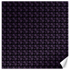 Lilac Firecracker Heart Pattern Canvas 12  X 12  by snowwhitegirl