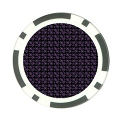 Lilac Firecracker Heart Pattern Poker Chip Card Guard by snowwhitegirl