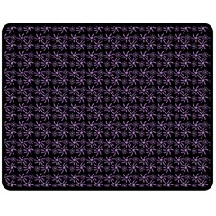 Lilac Firecracker Heart Pattern Fleece Blanket (medium)  by snowwhitegirl