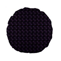 Lilac Firecracker Heart Pattern Standard 15  Premium Flano Round Cushions by snowwhitegirl