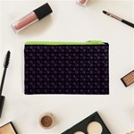 Lilac Firecracker Heart Pattern Cosmetic Bag (XS) Back