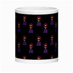 Nerdy 60s  Girl Pattern Black Morph Mugs Center