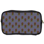 Nerdy 60s  Girl Pattern Light Grey Toiletries Bag (Two Sides) Front