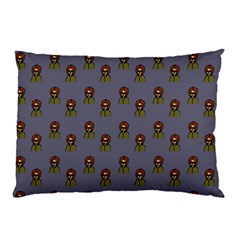 Nerdy 60s  Girl Pattern Light Grey Pillow Case (two Sides) by snowwhitegirl