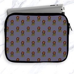 Nerdy 60s  Girl Pattern Light Grey Apple Ipad 2/3/4 Zipper Cases by snowwhitegirl