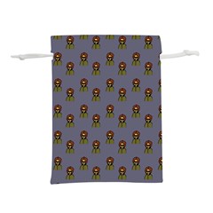 Nerdy 60s  Girl Pattern Light Grey Lightweight Drawstring Pouch (l)