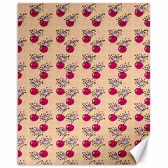 Cherries An Bats Peach Canvas 16  X 20  by snowwhitegirl