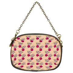 Cherries An Bats Peach Chain Purse (two Sides) by snowwhitegirl