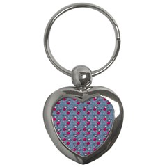 Cherries An Bats Key Chain (heart) by snowwhitegirl