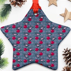 Cherries An Bats Star Ornament (two Sides) by snowwhitegirl