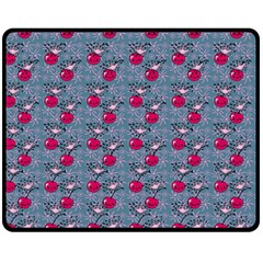 Cherries An Bats Fleece Blanket (medium)  by snowwhitegirl