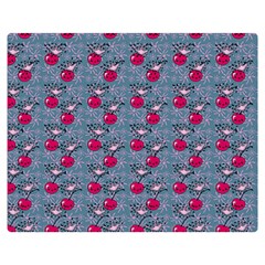 Cherries An Bats Double Sided Flano Blanket (medium)  by snowwhitegirl