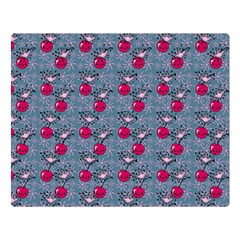 Cherries An Bats Double Sided Flano Blanket (large)  by snowwhitegirl