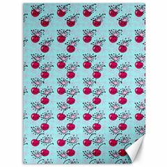 Cherries An Bats Aqua Canvas 36  X 48  by snowwhitegirl