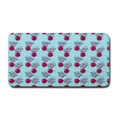 Cherries An Bats Aqua Medium Bar Mats by snowwhitegirl