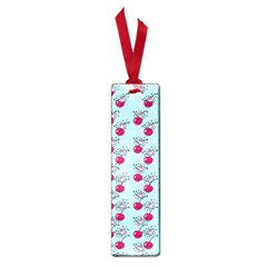 Cherries An Bats Aqua Small Book Marks by snowwhitegirl