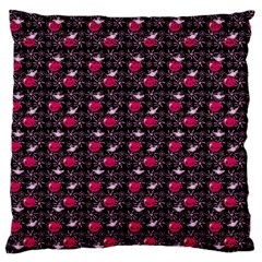 Cherries An Bats Black Standard Flano Cushion Case (two Sides) by snowwhitegirl