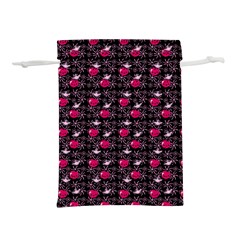 Cherries An Bats Black Lightweight Drawstring Pouch (m)