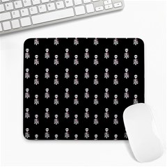 Heart Skeleton Pattern Large Mousepads by snowwhitegirl