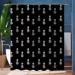 Heart Skeleton Pattern Shower Curtain 60  X 72  (medium)  by snowwhitegirl