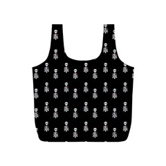 Heart Skeleton Pattern Full Print Recycle Bag (s) by snowwhitegirl