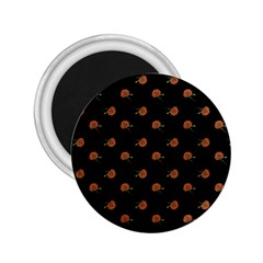 Peach Rose Black 2 25  Magnets by snowwhitegirl