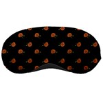 Peach Rose Black Sleeping Mask Front