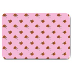 Peach Rose Pink Large Doormat  by snowwhitegirl