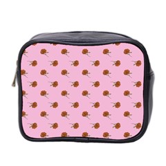 Peach Rose Pink Mini Toiletries Bag (two Sides) by snowwhitegirl