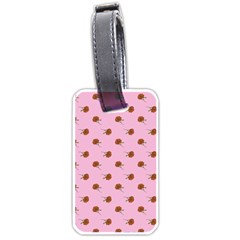 Peach Rose Pink Luggage Tag (one Side) by snowwhitegirl