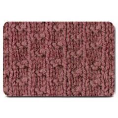 Knitted Wool Rose Large Doormat  by snowwhitegirl