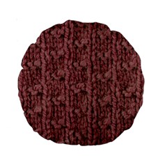 Knitted Wool Rose Standard 15  Premium Round Cushions by snowwhitegirl