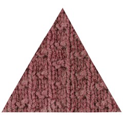 Knitted Wool Rose Wooden Puzzle Triangle